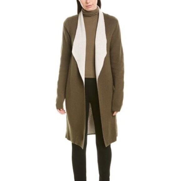 H Halston Womens Cardigan Wild Sage  NEW - Picture 1 of 2